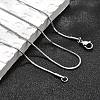 Non-Tarnish 304 Stainless Steel Square Snake Chain Necklaces NJEW-L173-005-P-5