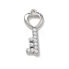 Brass & Imitation Pearl Pendants KK-A300-19P-1