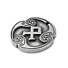 Rune Letters Alloy Pendants PALLOY-S193-01AS-22-2