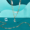 304 Stainless Steel Flat Paperclip Chains CHS-WH0001-06-1-5