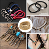 5M Braided Round PU Leather Jewelry Cord OCOR-GF0004-96A-03-4