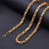 Titanium Steel Byzantine Chains Necklaces for Men FS-WG56795-41-1