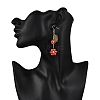3Pairs Electroplate Glass Dangle Earrings EJEW-TA00652-5