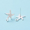 201 Stainless Steel Stud Earring Findings STAS-K241-11S-2