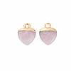 Natural Rose Quartz Charms G-N326-121-02-2