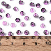 Transparent Inside Colours Glass Seed Beads SEED-T007-19A-03-4