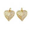 Brass Micro Pave Cubic Zirconia Pendants ZIRC-I367-11G-03-1