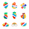 45Pcs 9 Styles Acrylic Cabochons MACR-CJ0001-29-1