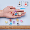 Mega Pet 80Pcs 20 Style Plastic/Resin Frosted Pendants FIND-MP0001-01-10