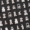 100Pcs 10 Styles Tibetan Style Alloy Pendants TIBEP-CJ0003-11-3