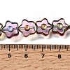 Electroplated Transparent Glass Beads Strands GL-CBA98F0-09F-4