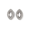 304 Stainless Steel Rhinestone Cabochon Settings STAS-G356-04P-02-1