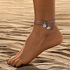 Bohemian Sun & Elephant Alloy Charm 3 Layer Anklets WGD5159-04-1