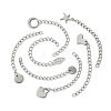 7Pcs 7 Styles 304 Stainless Steel Chain Extender STAS-FS0001-49P-3