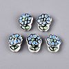 Handmade Porcelain Ceramic Beads PORC-Q005-08D-1