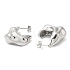 Non-Tarnish 304 Stainless Steel Twist Stud Earrings EJEW-B026-16P-2