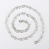 Tarnish Resistant 304 Stainless Steel Cable Chain Necklaces MAK-N016-04P-2