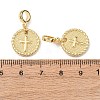 Brass European Dangle Charms KK-H278-01G-02-3