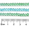 Transparent Painted Glass Beads Strands X1-DGLA-A034-T3mm-A17-3