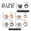 18Pcs 7 Style Alloy European Beads MPDL-MP0001-01-3
