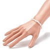 Natural Rose Quartz Beaded Stretch Bracelets for Kids BJEW-JB06250-07-3