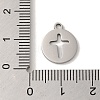 Non-Tarnish 201 Stainless Steel Charms STAS-E217-07P-3