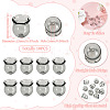10Pcs Glass Bead Caps for Wind Chimes Making GLAA-BY0001-05A-4