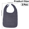 Polyester Adult Bibs for Elderly Women Men AJEW-WH20070-234-2