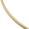 PVD Vacuum Plating 202 Stainless Steel Wire Choker Necklace with Clasp LS-NJEW-H011-08G-2