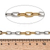 Two Tone 304 Stainless Steel Cable Chains CHS-K018-46GP-3