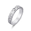 Brass Crushed Ice Pattern Finger Rings FS-WG1F485-08-1