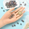 10Pcs Alloy Rhinestone European Beads CPDL-YW0001-02A-4