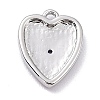 Brass Micro Pave Cubic Zirconia Charms ZIRC-I054-14P-08-3