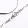 Tarnish Resistant Trendy Men's 304 Stainless Steel Herringbone Chain Necklaces NJEW-M074-B-03-1