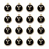 Golden Plated Alloy Charms LS-ENAM-S118-02Y-2