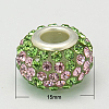 Resin Rhinestone European Beads GPDL-C004-S-2