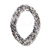 Electroplate Transparent Glass Beads Strand GLAA-G088-06-3