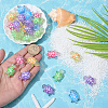 30Pcs UV Plating Transparent Acrylic Beads TACR-SC0002-77-3