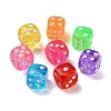 Spray Printed Transparent Acrylic Beads AC-CBA40CF-01-1