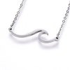 304 Stainless Steel Pendant Necklaces NJEW-H491-17P-1