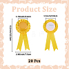 Polyester Ribborn Brooches JEWB-WH20010-02A-2