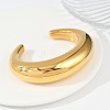 304 Stainless Steel Cuff Bangle for Women BJEW-K281-01G-3