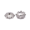 304 Stainless Steel 8-Petal Flower Bead Caps STAS-J011-03-3
