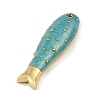 Brass Enamel Pendants KK-CBAF17A-06G-04-2