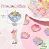 25Pcs 5 Colors Transparent Resin Fruit Decoden Cabochons RESI-CJ0004-16-8