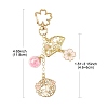 Alloy Enamel Pendant Keychains HJEW-FS00052-01-4