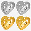 Stylish 303 Stainless Steel Hollow Heart Stud Earrings RP4390-2-2