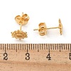 304 Stainless Steel Stud Earrings for Women STAS-Z117-17G-02-3