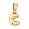 Brass Letter Charms KK-G554-22G-C-1
