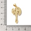 Axe Shapes Rack Plating Brass Cubic Zirconia Pendants KK-K385-076G-5